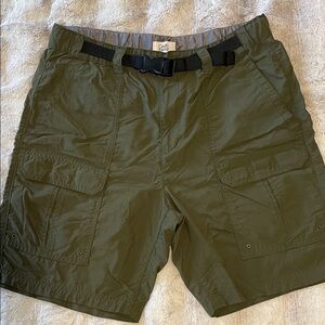 Croft & Barrow Green Cargo Shorts with Belt